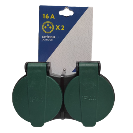 Розетка подвійна Exterieur Outdoor IP44 16 A зовнішня