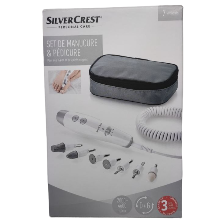 Фрезер для манікюру та педикюру SilverCrest Personal Care SMPS 7 E1 Silver (7 насадок)