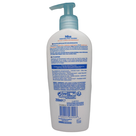 Молочко для тіла Mixa Essentiels Peau Sensible Le Lait Corps Nourrissant живильне для чутливої ​​шкіри 250 мл