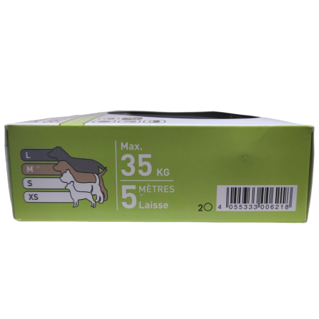 Повідець-рулетка Zoofari Laisse Enrouleur LED червоний 5 м до 35 кг