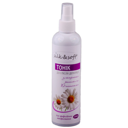 Тонік Silk & Soft до та після депіляції 250 мл