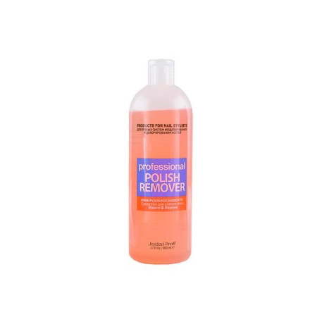 Засіб для зняття лаку Jerden Proff Polish Remover Манго та персик 500 мл