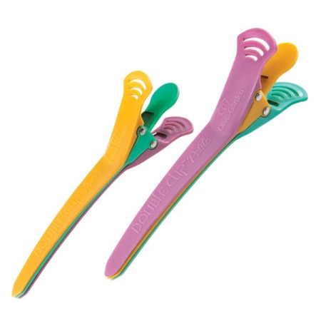 Затискач для волосся Olivia Garden Double Clip Petite подвійний 2 шт (VA-DC2PC-DUOCL)