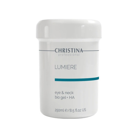 Гель для шкіри навколо очей Christina Eye & Neck Bio gel + HA Lumiere з гіалуриновою кислотою 250 мл