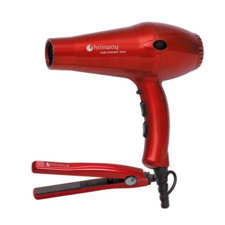 Подарунковий набір Hairway 03053 Фен Ruby Ceramic + Праска Ruby Iron