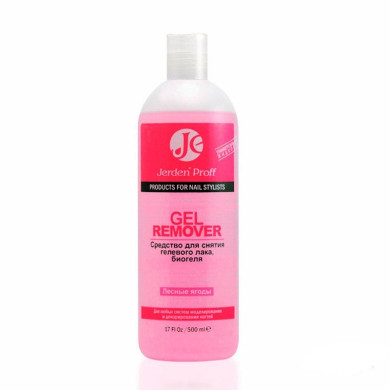 Засіб для зняття гель-лаку Jerden Proff Gel Remover лісові ягоди 500 мл