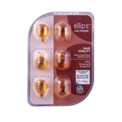 Вітаміни для волосся Ellips Hair Vitamin Здоров'я волосся з женьшенем та медом 6 x 1 мл