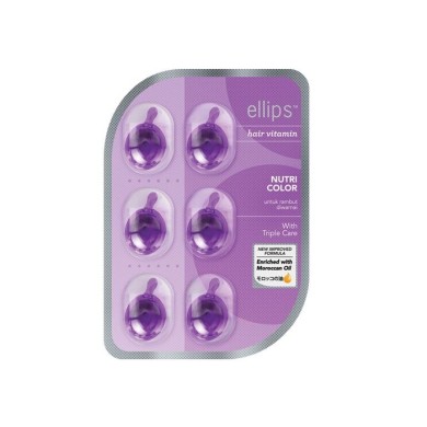 Вітаміни для волосся Ellips Hair Vitamin Світло Колір Захист та догляд за фарбованим волоссям 6 x 1 мл