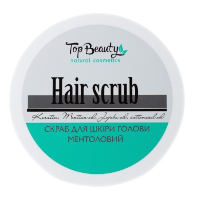 Скраб для шкіри голови Top Beauty Hair scrub ментоловий 250 мл
