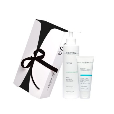 Подарунковий набір Christina Gift Kit Cleansing and Moisturizing For All Skin Types Очищення і Зволоження для всіх типів шкіри (300+60 мл) CHR015-CHR370