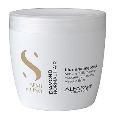 Маска для блиску волосся Alfaparf Semi Di Lino Diamond Illuminating Mask з мікрокристалами 500 мл
