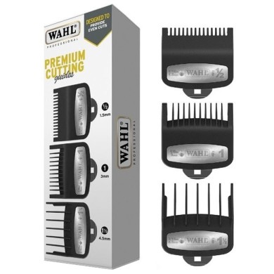Набір насадок Wahl Premium Cutting Guides Black 3 Pack 1.5, 3, 4.5 мм (03354-5001)