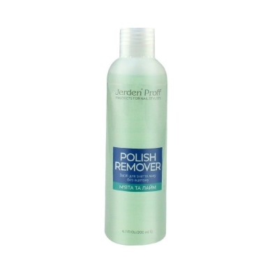 Засіб для зняття лаку Jerden Proff Polish Remover Лайм та м'ята 200 мл