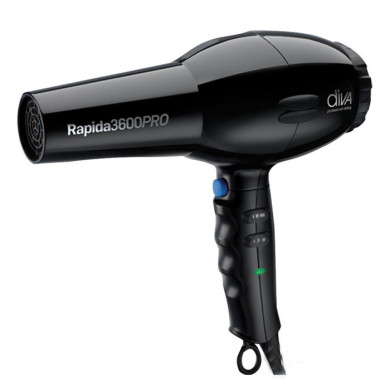Фен для волосся Diva D120 Rapida 3600 Black