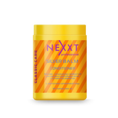 Бальзам-кондиціонер Nexxt Professional сріблястий для світлого та сивого волосся 1000 мл
