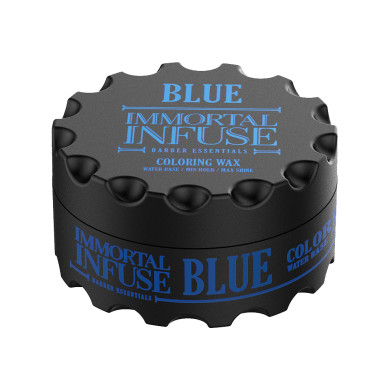 Синій кольоровий віск для волосся Immortal Blue coloring wax 100 мл
