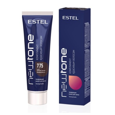 Тонкувальна маска для волосся Estel Professional Newtone 7/75 Русий коричнево-червоний 60 мл