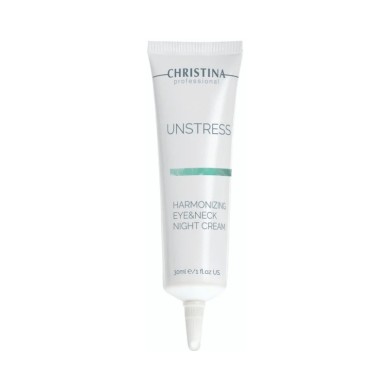 Нічний крем для шкіри навколо очей та шиї Christina Unstress Harmonizing Night Cream for eye and neck Гармонізуючий 30 мл (7290100367629)
