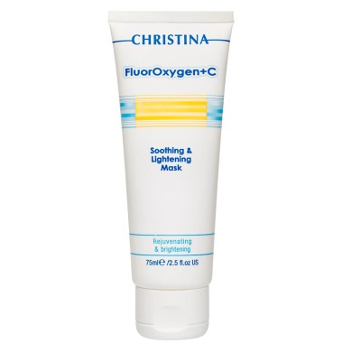 Освітлююча маска для обличчя Christina FluorOxygen + C Soothing & Lightening Mask заспокійлива 75 мл